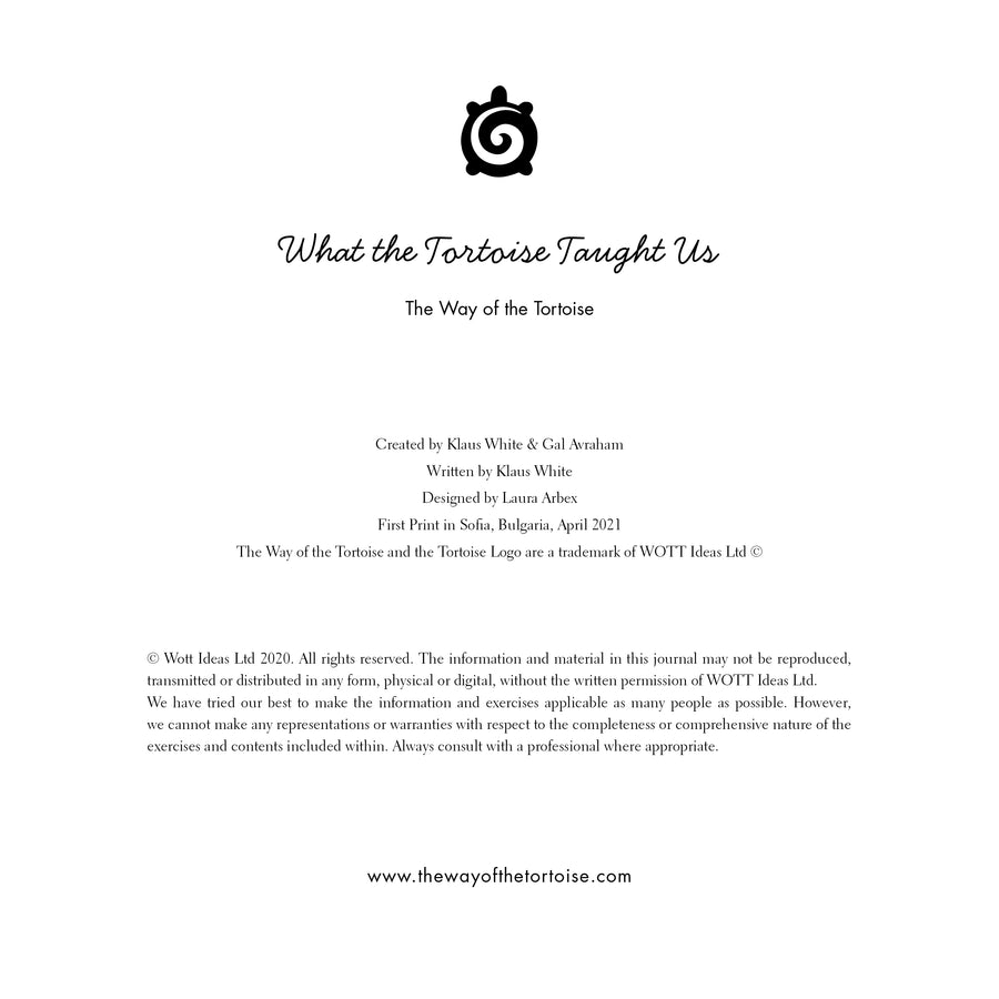 What the Tortoise Taught Us - New Book - The Way of the Tortoise